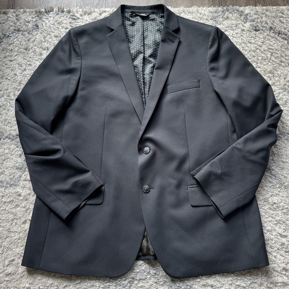 Haggar Men’s Black Slim Fit Suit Blazer 46R - Picture 3 of 10